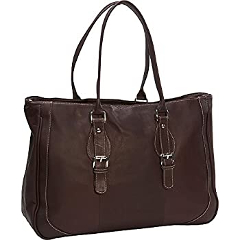 【中古】【輸入品・未使用】Piel 2762-CHC Chocolate Shoulder Buckle Tote