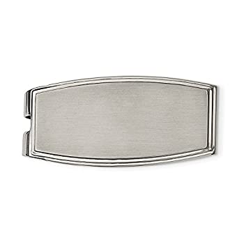 【中古】【インポート品・未当て嵌める】Men \u0027sステンレススチールダブルRidged外辺部先だつものゼムクリップ ジュエリー・アクセサリー-その他