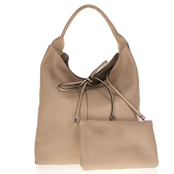 【中古】【輸入品・未使用】Gianni Chiarini イタリア製 ベージュ ペブルド レザー 特大 スラウチー ホーボーバッグ|スカイマーケットプラス
