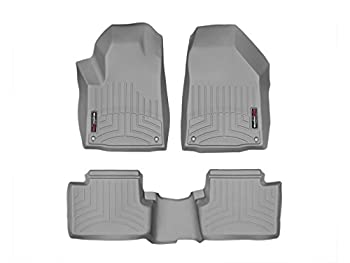 【中古】【輸入品・未使用】WeatherTech カスタムフィットフロアライナー ジープ チェロキー用 - 1列目と2列目 (468331-465662)、グレー