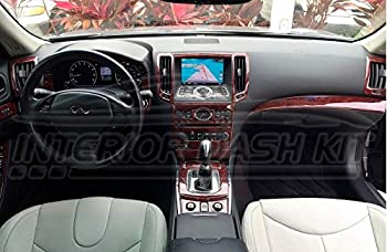 【中古】【輸入品・未使用】Infiniti G37 G-37 G 37 4ドアセダンインテリア BURL ウッドダッシュトリムキットセット 2010 2011 2012 2013 2014