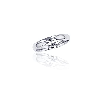 【中古】【インポート品・未当てはめる】14?K黄味がかった\u0026白いことゴールド3?粍 Polished好いたらしいFeelプレーンウェディングバンド