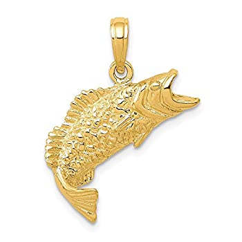 【中古】【インポート品・未当てはめる】14?K黄味がかったゴールド低音部魚シャンデリヤ、19?粍 (3?/ 4in)