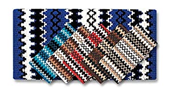 【中古】【インポート品・未当て嵌める】Mayatex Arroyo Seco Saddle Blanket Blue/Black