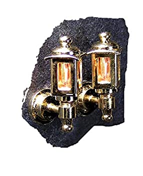【中古】【輸入品・未使用】ドールハウスミニチュア1?: 24スケールPair of Coach Lamps by cir-kit概念|スカイマーケットプラス
