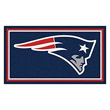【中古】【インポート品・未当て嵌める】NFL イングランド・ペイトリオッツ 3フート x 5フート エリアラグ、米国海軍、3フート x 5フート