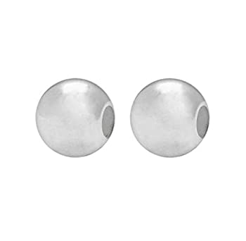 【中古】【輸入品・未使用】30個 本物の925スターリングシルバー 8mm スムースラウンドスペーサービーズ (大きな穴 ~ 3.2mm) ジュエリー作成用 SS200-8