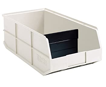 【中古】【インポート品・未当て嵌める】akro-mils 30358?1800つづき物可塑性物質Stacking Akro瓶、20???1?/ 2inLong by 11inWide by 7-inch Deep、ベージュ、6の入れもの