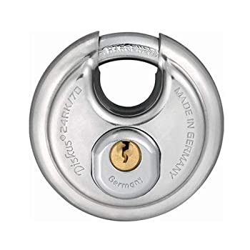 【中古】【輸入品・未使用】Abus 24IB/70 RK RH-4 24950 24RKシリーズ SS 南京錠 4ピン搭載 (5個パック)