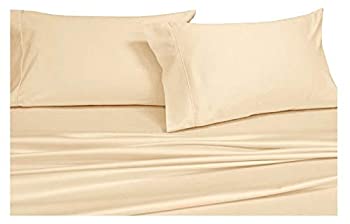 【中古】【輸入品・未使用】Abripedic サティーンシーツ 無地 スレッドカウント600 ベッドシーツセット コットン100% 深いマチ Extra-Deep-Cal-King ブラウン