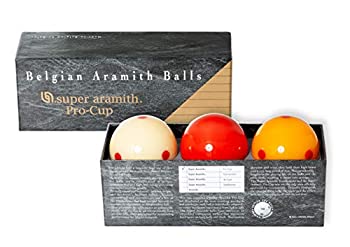 【中古】【輸入品・未使用】Aramith スーパープロカップ カロムボールセット 61.5 mm