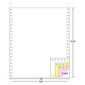 【中古】【インポート品・未当て嵌める】3-ply炭素受け答え質問用紙、白いこと/カナリア/サクラ色、質問用紙大きさ9???1?/ 2?\u0026quot; x 11?\u0026quot; ( W x H ) (カートンの1200?)