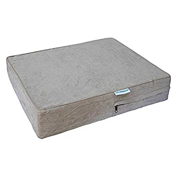 【中古】【インポート品・未当てはめる】Goペットクラブソリッドメモリーフォーム改心させる飾りつけ愛玩動物臥榻雨合羽取りまかなう付き添い人、44?by 32?by 4-inch、カーキ
