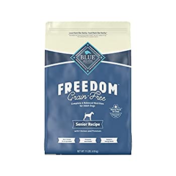 【中古】【インポート品・未当てはめる】Blue Buffalo Freedom Senior Chicken Recipe - Grain Free 11 重量ポンド by BLUE Freedom