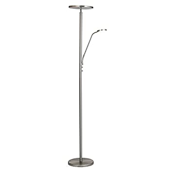 【中古】【輸入品・未使用】モネ ブラッシュドニッケル LED 間接照明ランプ 読書灯付き