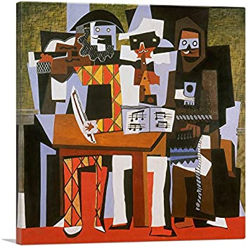 【中古】【輸入品・未使用】ARTCANVAS Three Musicians 1921 キャンバスアートプリント Pablo Picasso 26%ﾀﾞﾌﾞﾙｸｫｰﾃ% x 26%ﾀﾞﾌﾞﾙｸｫｰﾃ% (1.50%ﾀﾞﾌﾞﾙｸｫｰﾃ% Deep)｜スカイマーケットプラス