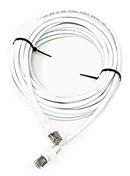 【中古】【輸入品・未使用】250フィート Cat5e 屋外防水イーサネットケーブル 直接埋設シールド (純銅) ホワイト