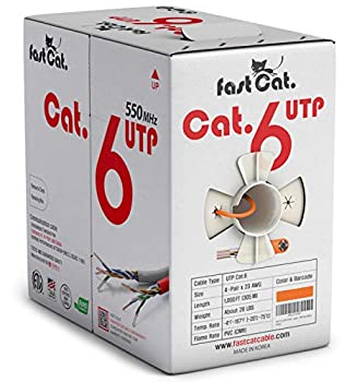 【中古】【輸入品・未使用】fast Cat.Cat 6イーサネットケーブル1000フィート（305メートル） - ノイズ低減クロスセパレーター付き絶縁裸銅線インターネットケーブル - 550M