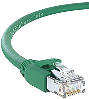 【中古】【インポート品・未当て嵌める】InstallerParts イーサネットケーブル CAT8有線テレビ (10本容器に並べる) 35フート 黄色 専門的続きもの 40ギガビット/秒ネットワー