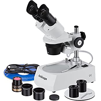 【中古】【輸入品・未使用】AmScope 二つの光+デジタルUSBカメラと20倍・40倍・80倍・デジタル双眼実体顕微鏡｜スカイマーケットプラス