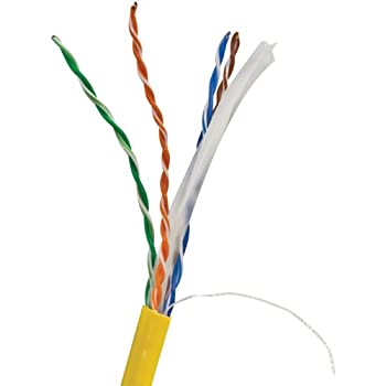 【中古】【インポート品・未当て嵌める】CAT6 UTP CMR 1000FT YLW