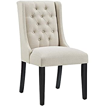 【中古】【輸入品・未使用】Modway Baronet Modern Tufted Upholstered Fabric Parsons Kitchen and Dining Room Chair in Beige 141［並行輸入］画像