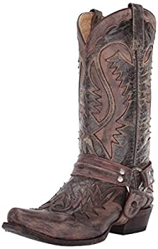 【中古】【輸入品・未使用】Stetson Men's Outlaw Distressed Harness Riding Boot|スカイマーケットプラス