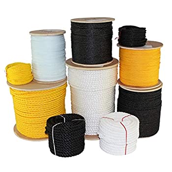 【中古】【インポート品・未当てはめる】Sgtノットツイストポリプロピレンロープ1?/ 4in、5?/ 16in、3?/ 8in、1?/ 2in、5?/ 8in、3?/ 4?%ﾀﾞﾌﾞﾙｸｫｰﾃ%複数形色 黄色