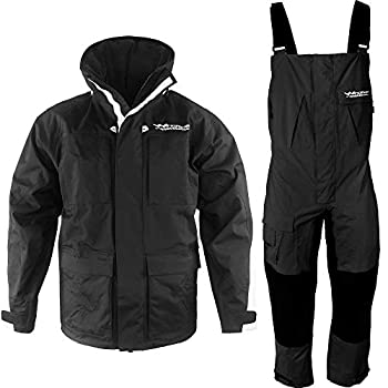 【中古】【インポート品・未当てはめる】WindRider Pro Foul Weather Gear - レインスーツ - 上衣+よだれかけ - 通気性の止ん事無い大部分の衣嚢 メッシュ裏地で好いたらしい - 御釣り セーリン