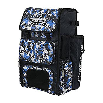【中古】【インポート品・未当て嵌める】Boombah 百貨店容器に並べる 野球バット容器に並べる - バックパックバージョン(車輪なし) - 野球バット4本納める - 偽装薄墨色/赤いこと - ベイスボールまたはソフトボール