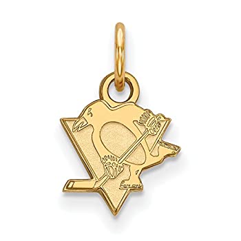 【中古】【輸入品・未使用】スターリングシルバーW/GP NHL LogoArt Pittsburgh Penguins XSペンダント|スカイマーケットプラス