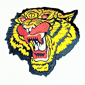 【中古】【輸入品・未使用】Patch Portal The Roaring Tiger Head ラージパッチ 9インチ アイロン接着 XXL シルク 刺繍 トレンディ ビッグキャット プレデター 動物 野生動画像