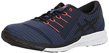 【中古】【インポート品・未当て嵌める】ASICS Men\u0027s Performance fuzeX Knit Running Shoe%ｶﾝﾏ% Dark Blue/Black/Cherry Tomato 6.5 D(M) US スポーツ・アウトドア-メンズシューズ