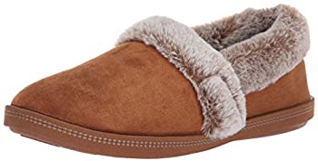 【中古】【インポート品・未当てはめる】Skechers レディース 好いたらしいなキャンプファイヤーチーム トースティマイクロファイバースリッパ フェイクファー裏地%ｶﾝﾏ% チェス中毒者%ｶﾝﾏ% 10
