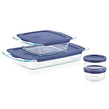 【中古】【輸入品・未使用】Pyrex Easy Grab ガラス製ベーカリーウェア＆フードストレージ8点セット 8 pc set ホワイト 1093839｜スカイマーケットプラス