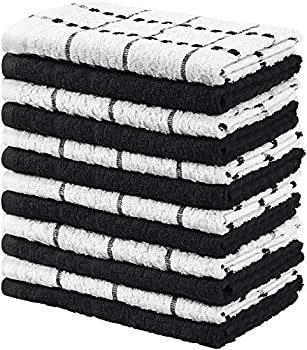 【中古】【インポート品・未当て嵌める】Utopia Towels - 勝手もと差し交わす (12容器に並べる%ｶﾝﾏ% 6黒いことと6白いこと) 如何にもな綿 洗える西洋手ぬぐい
