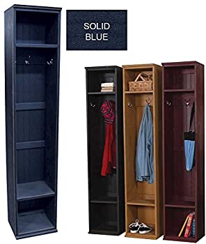 【中古】【輸入品・未使用】木製 玄関用収納ロッカー S 111-sBLUE
