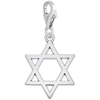 【中古】【インポート品・未当てはめる】STAR OF DAVID CHARM WITH LOBSTER CLAW CLASP、惹き付ける腕輪と頸飾り用
