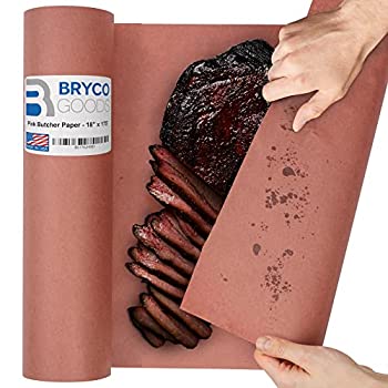 【中古】【輸入品・未使用】ピンク 包肉用紙ロール - 18インチ x 175フィート (2%ｶﾝﾏ%100インチ) - 食品グレード ピーチ 包装紙 あらゆる種類の肉の薫製に - 米国製