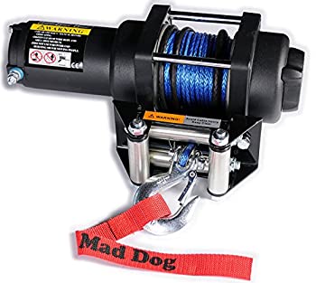 【中古】【インポート品・未当て嵌める】Mad Dog ウインチマウントコンボ むすび付ける縄索付き添い人 ポラリス マグナム 425 2x4/4x4/6x6 (\u002793-98) ポラリス 400L 2x4/4x4 (\u002794-97) 3500LB 黒いこと