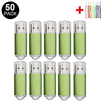 【中古】【インポート品・未当て嵌める】50個入り口・入口 2.0/3.0 USB 閃光電球運転 書き込み運転 記憶装置突っ支い棒 総締め突っ支い棒 書き込み 黒いこと (2.0/32GB 緑であること)