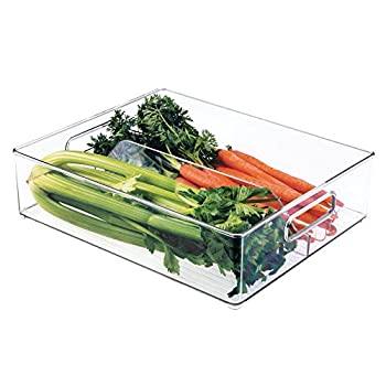 【中古】【輸入品・未使用】(Set of 1) - InterDesign Refrigerator and Freezer Divided Storage Container - Organiser Bin for Kitchen%ｶﾝﾏ% Clear (70630EU)