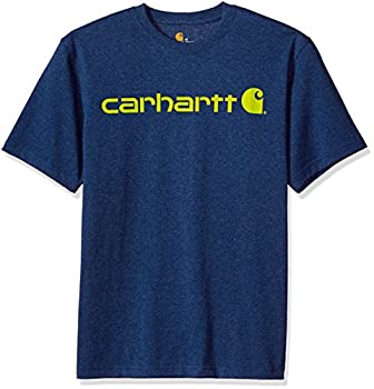 【中古】【輸入品・未使用】Carhartt メンズ トレードマーク ロゴ 半袖 Tシャツ US サイズ: L カラー: ブルー|スカイマーケットプラス