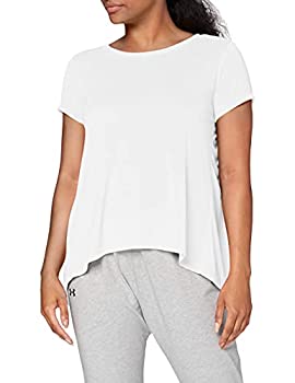 【中古】【インポート品・未当て嵌める】Under Armour Women\u0027s Whisperlight Short Sleeve Foldover Shirt%ｶﾝﾏ% Onyx White (112)/Tonal%ｶﾝﾏ% Small