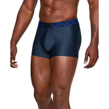 【中古】【輸入品・未使用】アンダーアーマー (Under Armour) メンズ テック 3インチ ボクサーパンツ 1枚パック アカデミーブルー (408) ロイヤルブルー Mサイズ