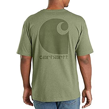 【中古】【輸入品・未使用】Carhartt メンズ 103559 ワークウェア C ロゴ グラフィック 半袖Tシャツ - ミディアム - オイルグリーンヘザー