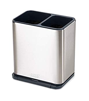 【中古】【輸入品・未使用】Joseph Joseph Surface 台所用品ホルダー 取り外し可能なスプーンレスト付き お手入れ簡単 長いハンドルツール用 ワンサイズ ステンレススチール|スカイマーケットプラス