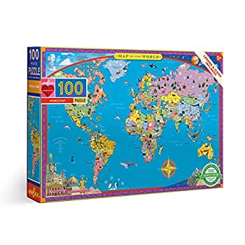 【中古】【輸入品・未使用】World Map 100 Piece Puzzle｜スカイマーケットプラス