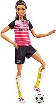 【中古】【輸入品・未使用】バービー 動くサッカー選手フィギュア ブルネット|スカイマーケットプラス