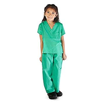 【中古】【輸入品・未使用】M&amp;M SCRUBS キッズ スーパーソフト子供用白衣セット 衣装 2/3 グリーン 9｜スカイマーケットプラス